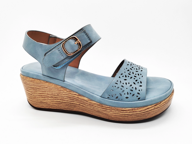 Blue Breathable Increase Height Fresh Lady Sandals