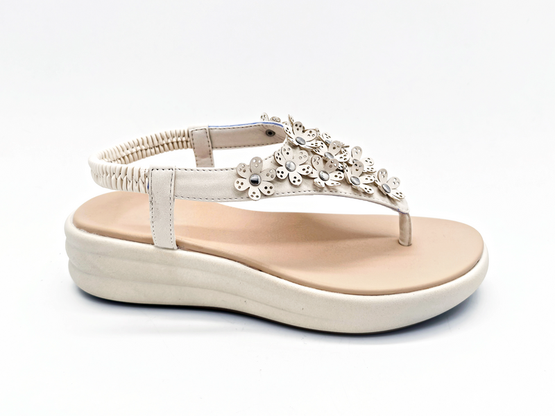 White Flowe Decoration Feminine Gentle Women Sandals