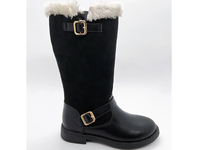 Fleece Black Comfortable Anti-slip Girls