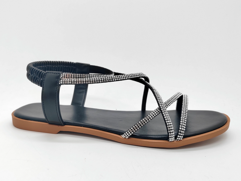 Navy Blue Elegant Color Young Understated Women Sandals