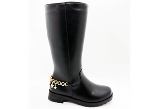 High-top Smooth Surface PU Women's Boots 