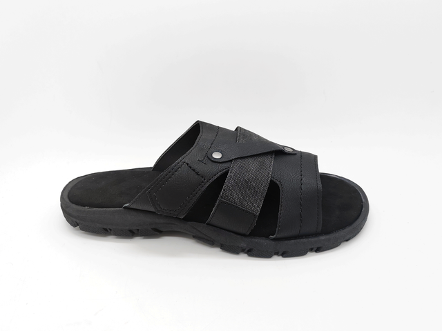 Black Classic Various Professions Soft Men Sandals