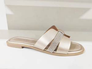Spring Elegant Champagne Diamond Women's Sandals