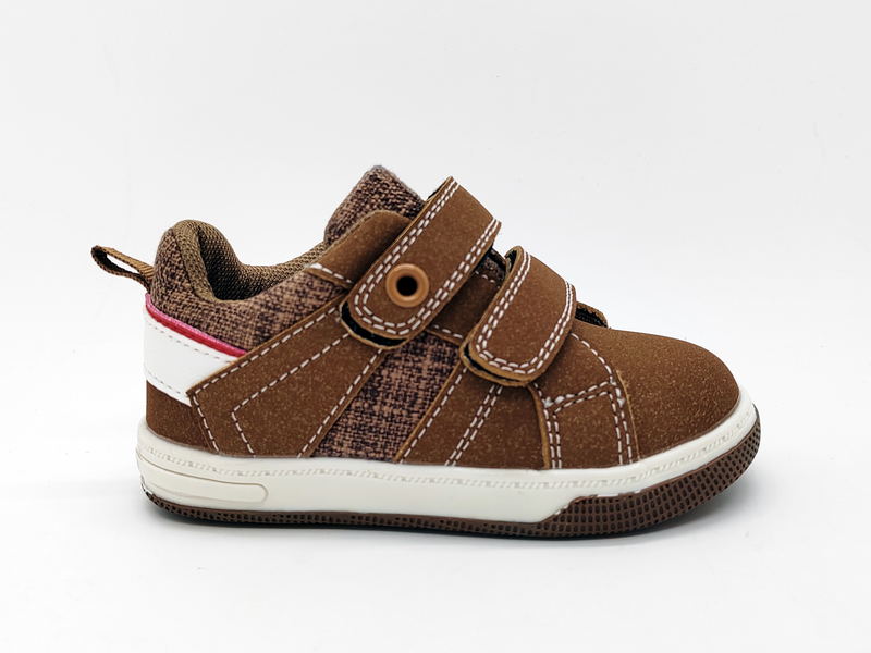 British Style Student Velcro Convenient Flat Bottom Boy Sneakers