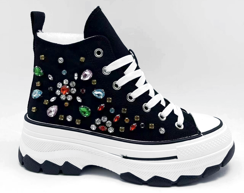 Black injection durable high-quality high-cut slip-resistant women's comfort shoes
